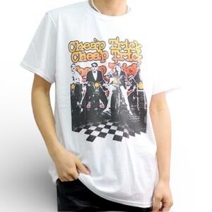 NWT Cheap Trick White Unisex Biketrick Graphic Band Tee Sizes Small-XXL
